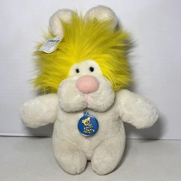 Dakin Other - Vintage 1984 Dakin Frou Frou Bunny Plush Yellow Hair W/ Original Hang Tag Token
